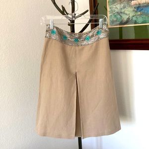 Victoria Secret Vintage Linen Blend Skirt Size 2